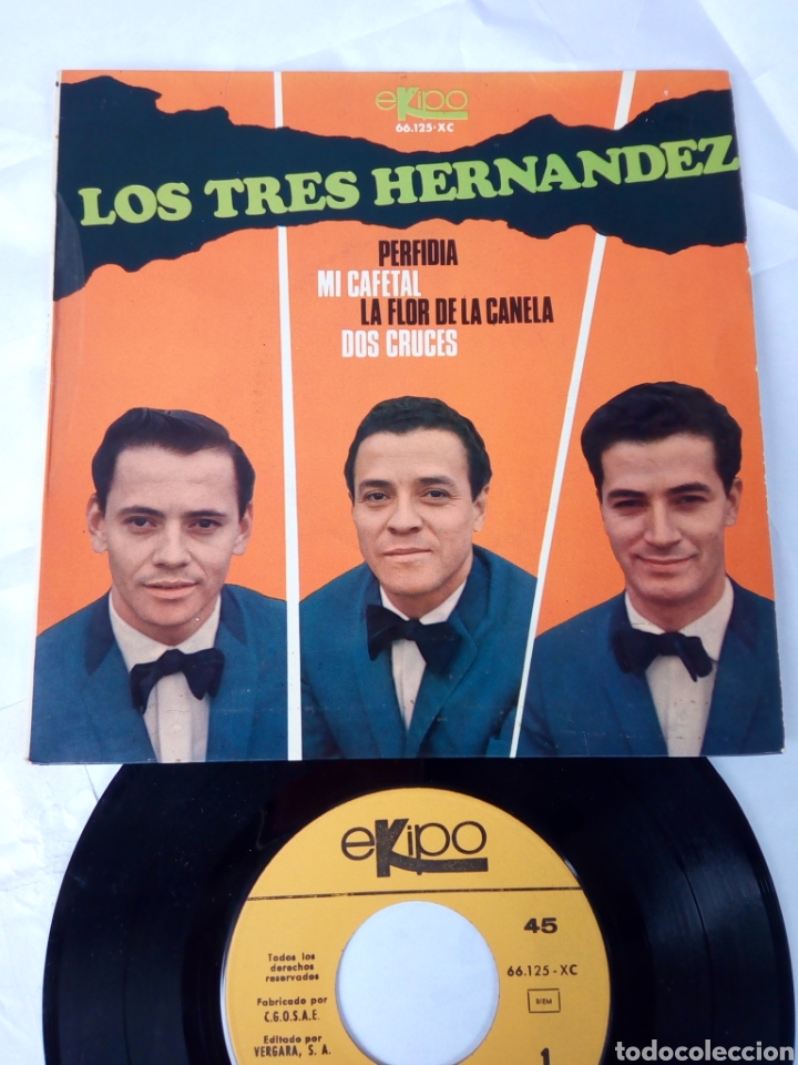 Discos de vinilo: LOS TRES HERN&Aacute;NDEZ - EP - Foto 1