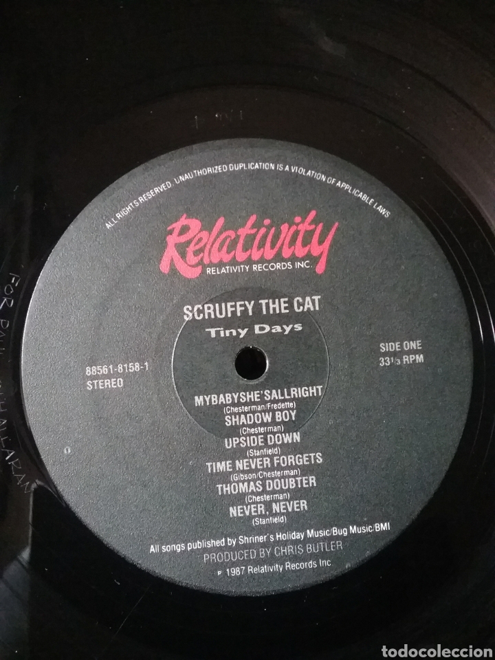 Discos de vinilo: SCRUFFY THE CAT 1987 Relativity Records - Foto 6