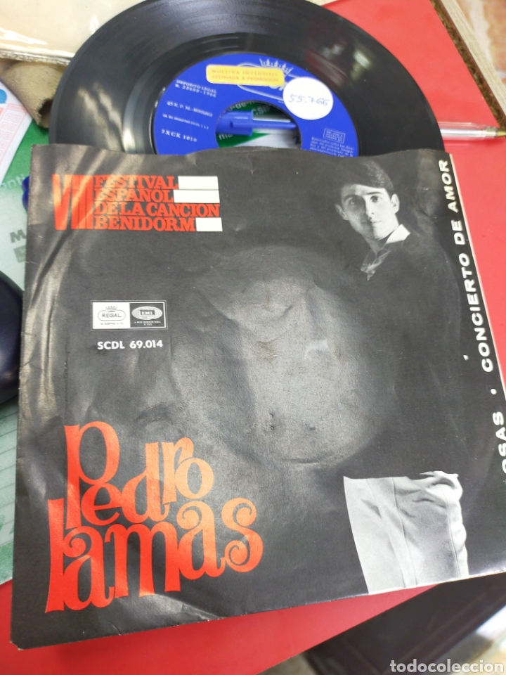 Discos de vinilo: Pedro lamas single tus cosas 1966 - Foto 1