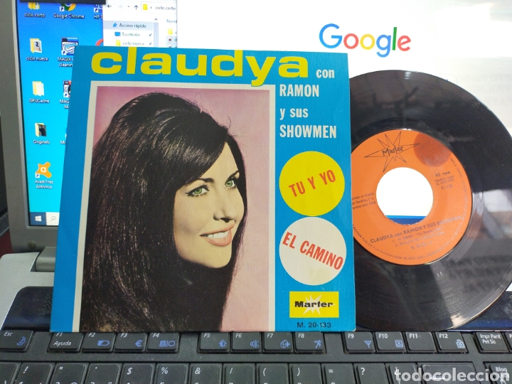Discos de vinilo: Claudya con Ram&oacute;n single el camino 1970 - Foto 1