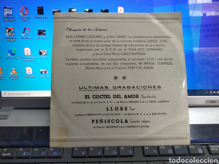 Discos de vinilo: Jorge Jos&eacute; EP mi Brasil querido + 3 1962 - Foto 2
