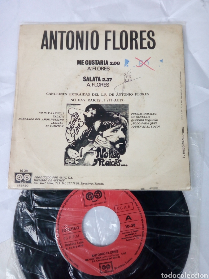 Discos de vinilo: ANTONIO FLORES - EP - Foto 2
