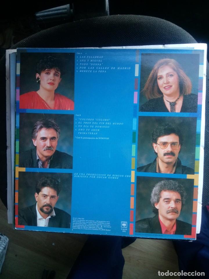 Discos de vinilo: MOCEDADES - COLORES 1986 LP - Foto 2
