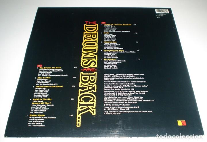 Discos de vinilo: LP COZY POWELL - THE DRUMS ARE BACK - Foto 2