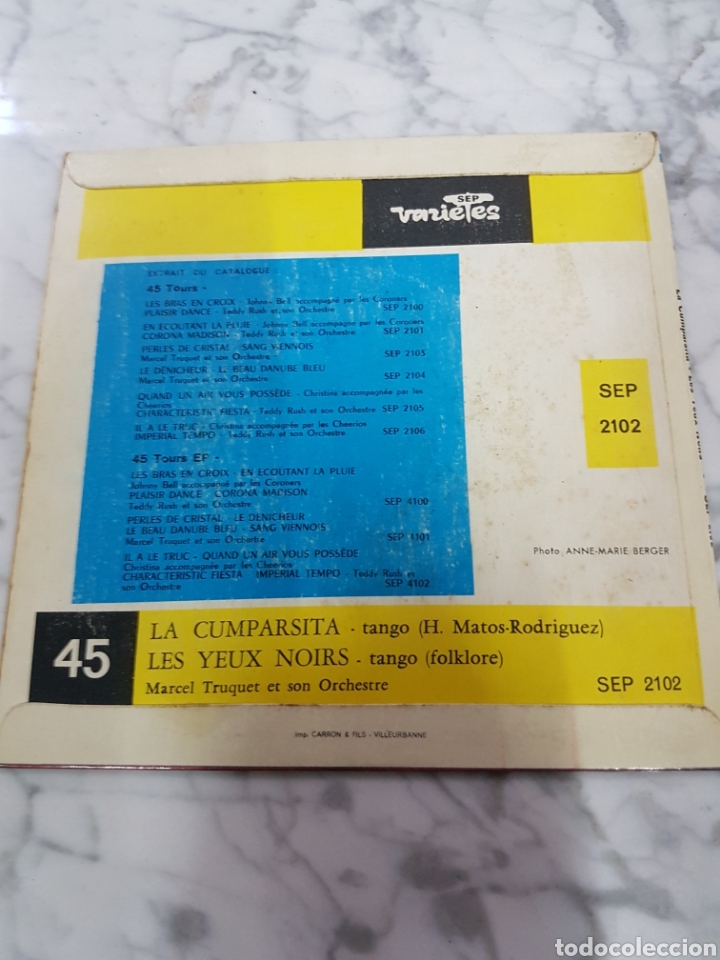 Discos de vinilo: Lote antiguos discos franceses - Foto 2 - 264989839