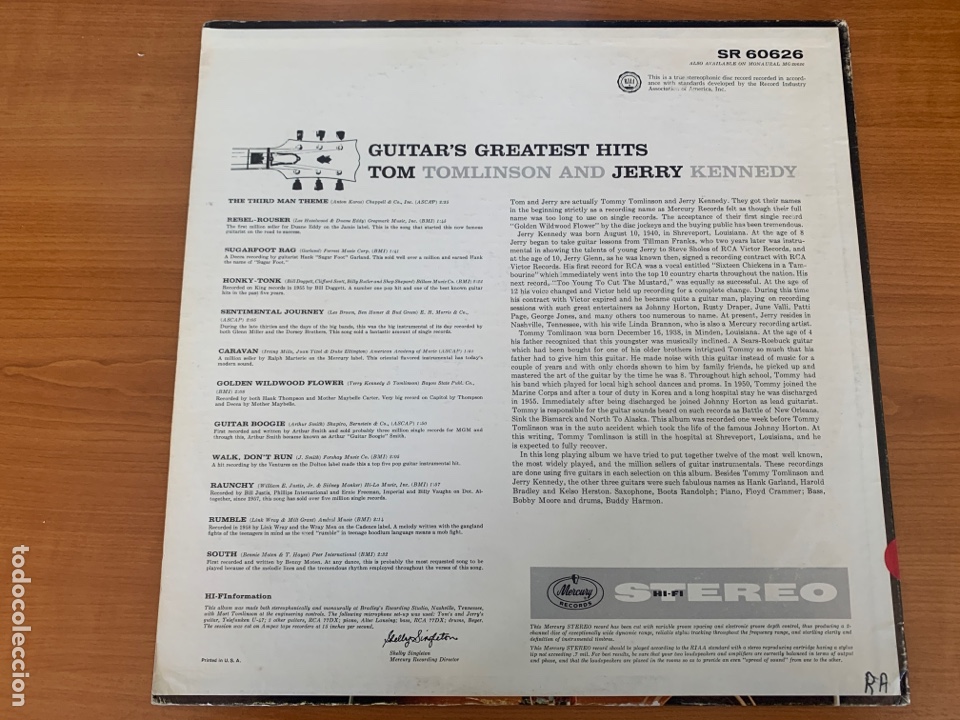 Discos de vinilo: Tom and Jerry&rsquo;s - Guitar Greatest Hits - Foto 2