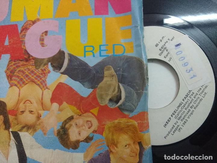 Discos de vinilo: HUMAN LEAGUE/KEEP FEELING/SINGLE PROMOCIONAL. - Foto 2