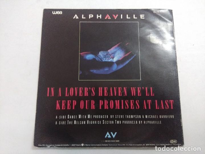 Discos de vinilo: ALPHAVILLE/DANCE WITH ME/SINGLE PROMOCIONAL. - Foto 3