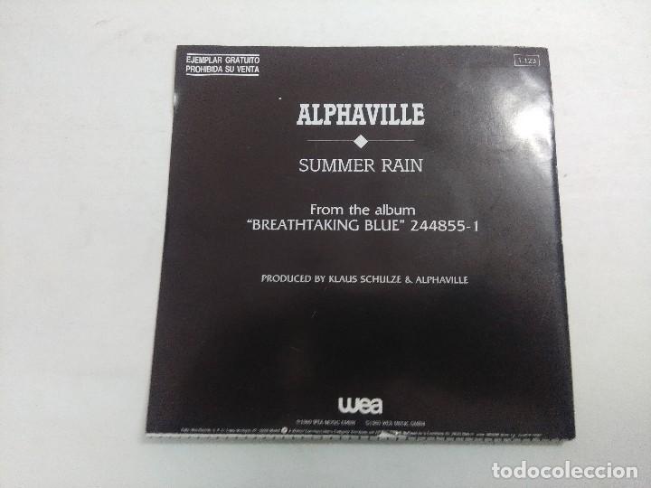 Discos de vinilo: ALPHAVILLE/SUMMER RAIN/SINGLE PROMOCIONAL. - Foto 3