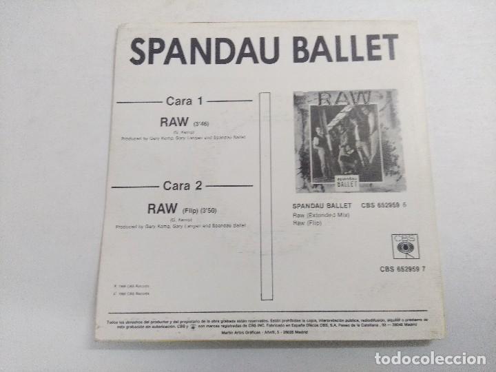 Discos de vinilo: SPANDAU BALLET/RAW/SINGLE PROMOCIONAL. - Foto 3