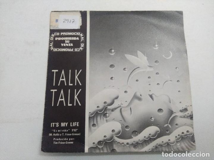 Discos de vinilo: TALK TALK/ITS MY LIFE/SINGLE PROMOCIONAL. - Foto 1