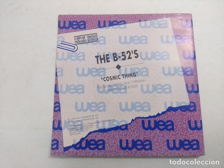 Discos de vinilo: B-52S/COSMIC THING/SINGLE PROMOCIONAL. - Foto 3
