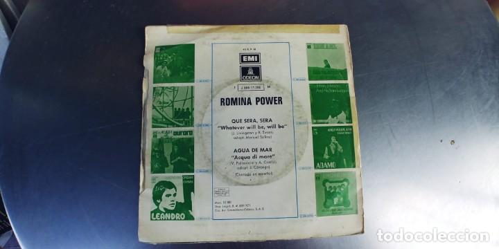 Discos de vinilo: ROMINA POWER-SINGLE QUE SERA SERA - Foto 2