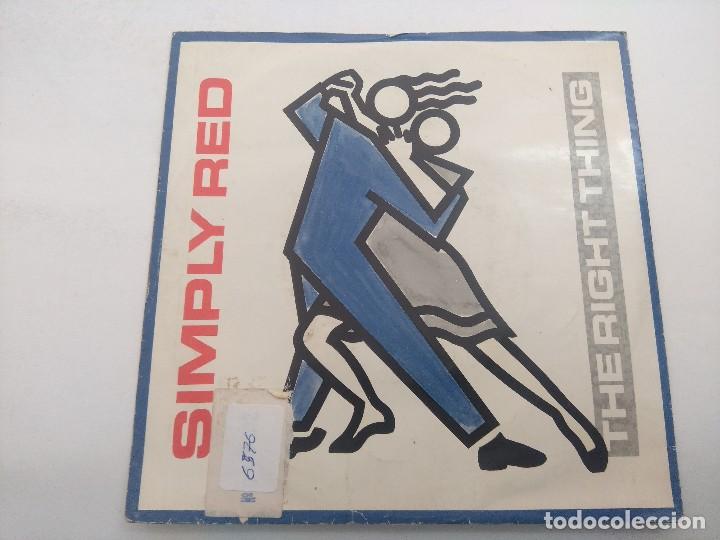Discos de vinilo: SIMPLE RED/THE RIGHT THING/SINGLE PROMOCIONAL. - Foto 1