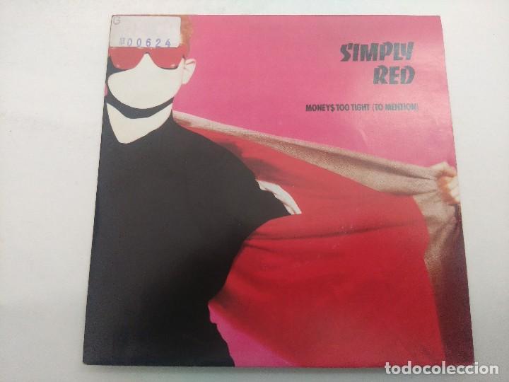 Discos de vinilo: SIMPLE RED/MONEYS TOO TIGHT/SINGLE PROMOCIONAL. - Foto 1