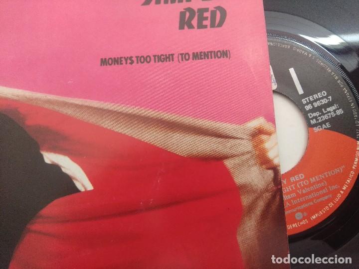 Discos de vinilo: SIMPLE RED/MONEYS TOO TIGHT/SINGLE PROMOCIONAL. - Foto 2