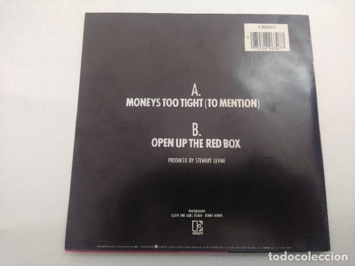 Discos de vinilo: SIMPLE RED/MONEYS TOO TIGHT/SINGLE PROMOCIONAL. - Foto 3