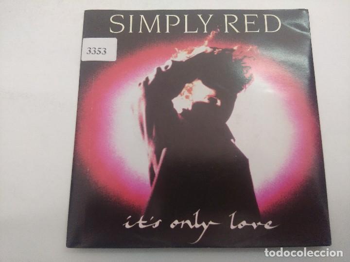 Discos de vinilo: SIMPLE RED/ITS ONLY LOVE/SINGLE PROMOCIONAL. - Foto 1