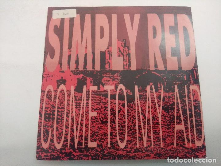 Discos de vinilo: SIMPLE RED/COME TO MY AID/SINGLE. - Foto 1