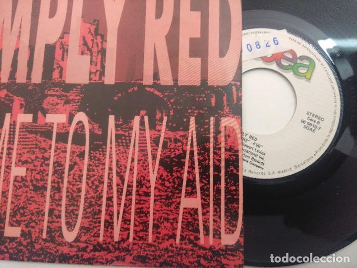 Discos de vinilo: SIMPLE RED/COME TO MY AID/SINGLE. - Foto 2