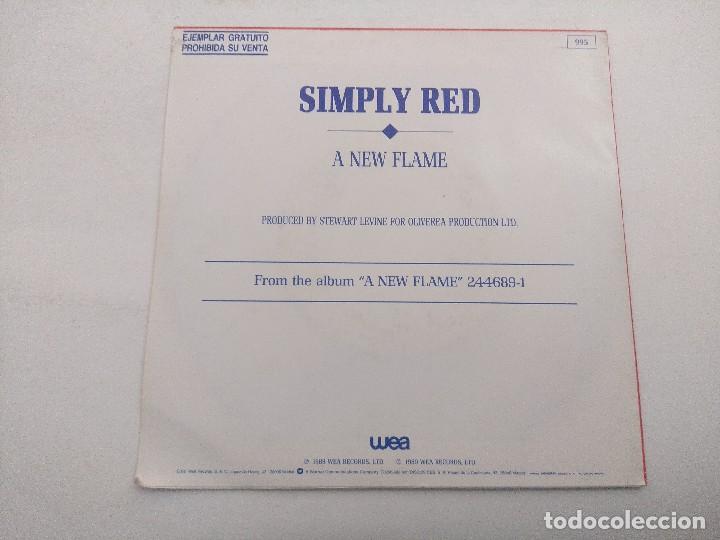 Discos de vinilo: SIMPLE RED/A NEW FLAME/SINGLE PROMOCIONAL. - Foto 3