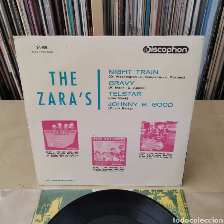 Discos de vinilo: THE ZARAS EP NIGHT TRAIN + 3 SPAIN 60,S - Foto 2