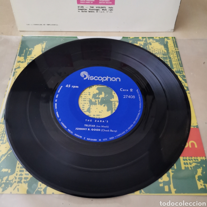 Discos de vinilo: THE ZARAS EP NIGHT TRAIN + 3 SPAIN 60,S - Foto 4
