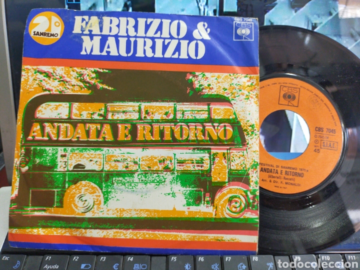 Discos de vinilo: Fabrizio & maurizio single andata e ritorno Italia 1971
