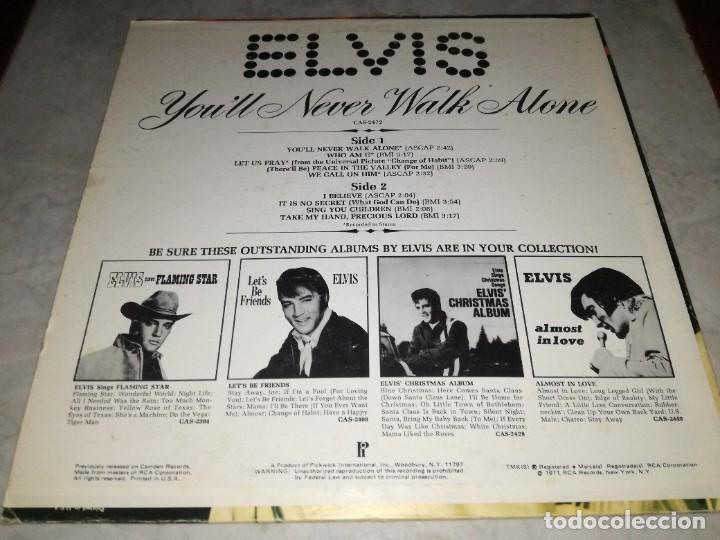 Discos de vinilo: ELVIS PRESLEY-YOU&acute;LL NEVER WALK ALONE - Foto 2