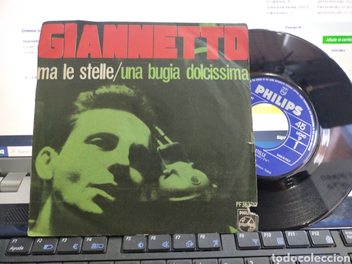 Discos de vinilo: Giannetto single ma le stelle Italia 1966