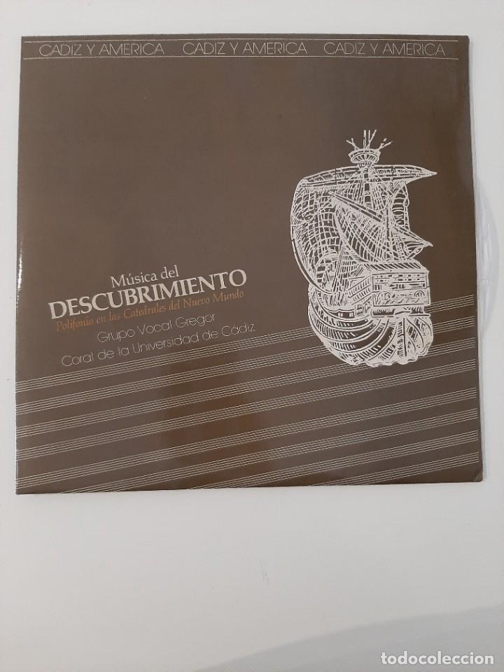 Vinyl-Schallplatten: M&Uacute;SICA DEL DESCUBRIMIENTO. POLIFON&Iacute;A EN LAS CATEDRALES DEL NUEVO MUNDO. UNIVERSIDAD DE C&Aacute;DIZ.