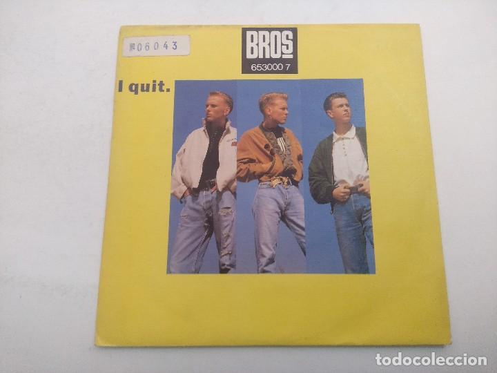 Discos de vinilo: BROS/I QUIT/SINGLE PROMOCIONAL. - Foto 1