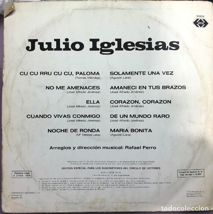 Discos de vinilo: Julio Iglesias - A Mexico - Foto 2