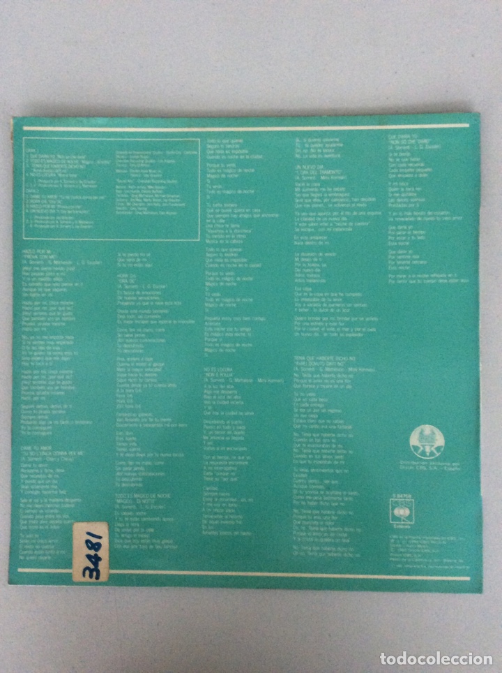 Discos de vinilo: Alan Sorrenti. Di notte - Foto 2