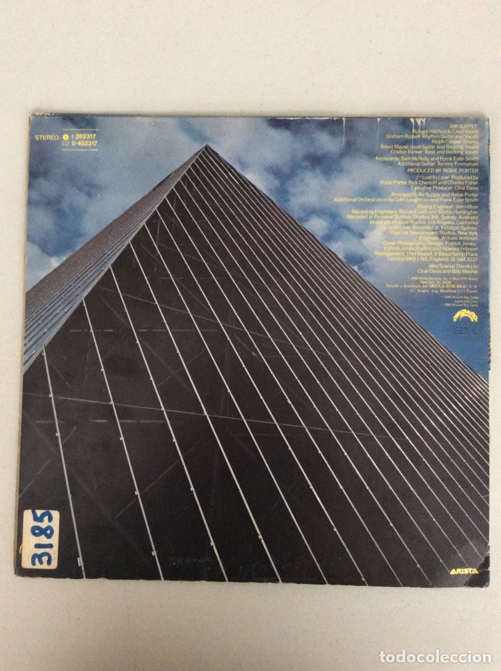 Discos de vinilo: Air supply. Lost in love. - Foto 2