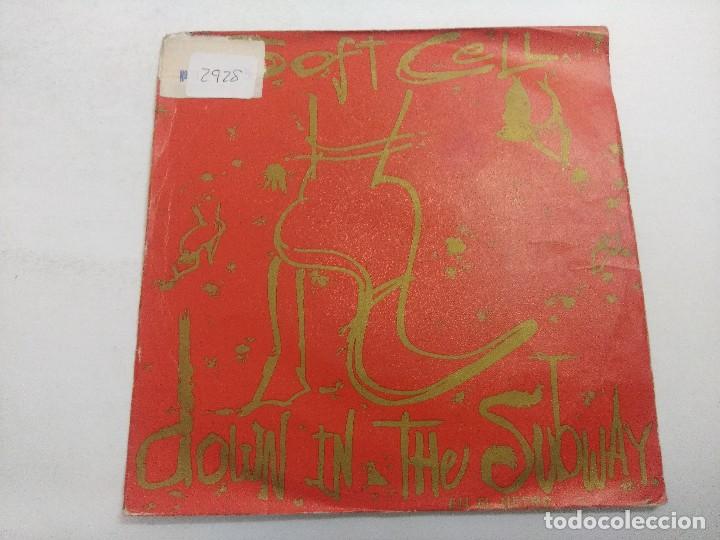 Discos de vinilo: SOFF CELL/DOWN IN THE SUBWAY/SINGLE. - Foto 1