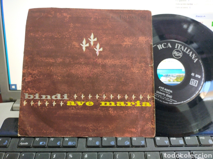 Discos de vinilo: Bindi single ave Mar&iacute;a Italia 1964