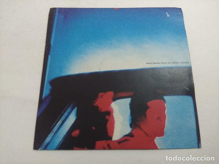 Discos de vinilo: U2/EVEN BETTERTHAN THE REAL THING/SINGLE. - Foto 1