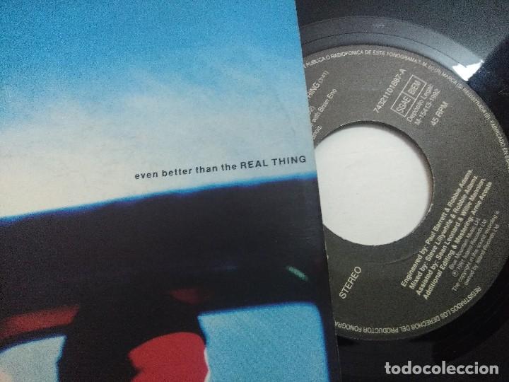 Discos de vinilo: U2/EVEN BETTERTHAN THE REAL THING/SINGLE. - Foto 2