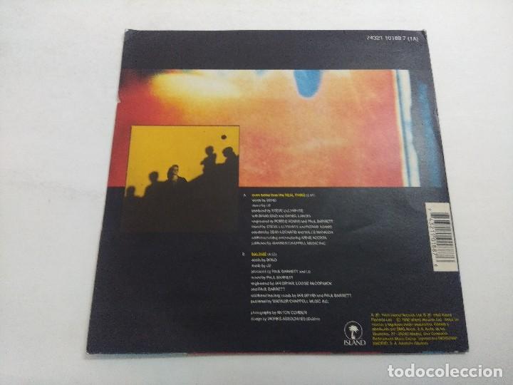 Discos de vinilo: U2/EVEN BETTERTHAN THE REAL THING/SINGLE. - Foto 3