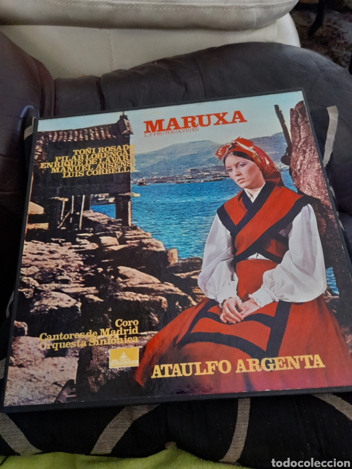 Vinyl-Schallplatten: Carpeta con dos vinilos, Maruxa, a estrenar