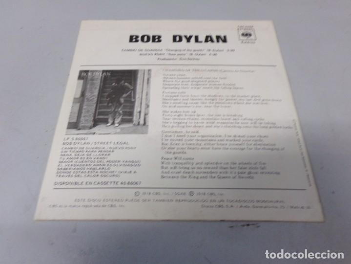 Discos de vinilo: ESTAMOS LIQUIDANDO. BOB DYLAN SINGLE CAMBIO DE GUARDIA 1978 - Foto 3