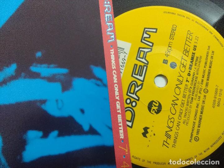 Discos de vinilo: D:REAM/THINGS CAN ONLY GET BETTER/SINGLE. - Foto 2