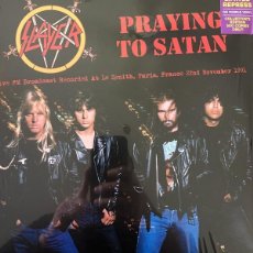 Discos de vinilo: SLAYER ‎– PRAYING TO SATAN: LIVE FM BROADCAST RECORDED AT LE ZENITH, PARIS,1991 -LP-. Lote 389750209