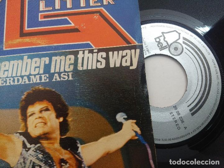 Discos de vinilo: GARY GLITTER/REMEMBER ME THIS WAY/SINGLE. - Foto 2