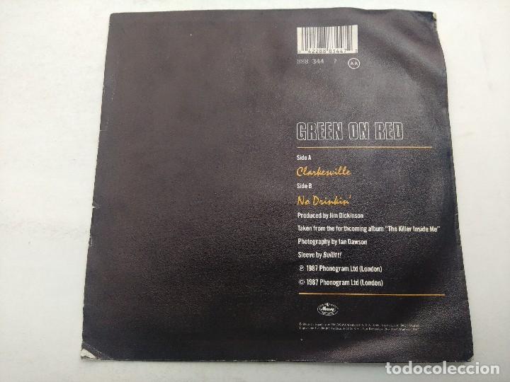 Discos de vinilo: GREEN ON RED/CLARKESVILLE/SINGLE. - Foto 3