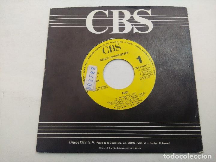 Discos de vinilo: BRUCE SPRINGSTEEN/FIRE/SINGLE PROMOCIONAL. - Foto 1