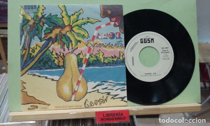 Discos de vinilo: Germ&aacute;n. Amor Experimental. GGSM &lrm;1985, ref. GS-1001 -- Single - Foto 1