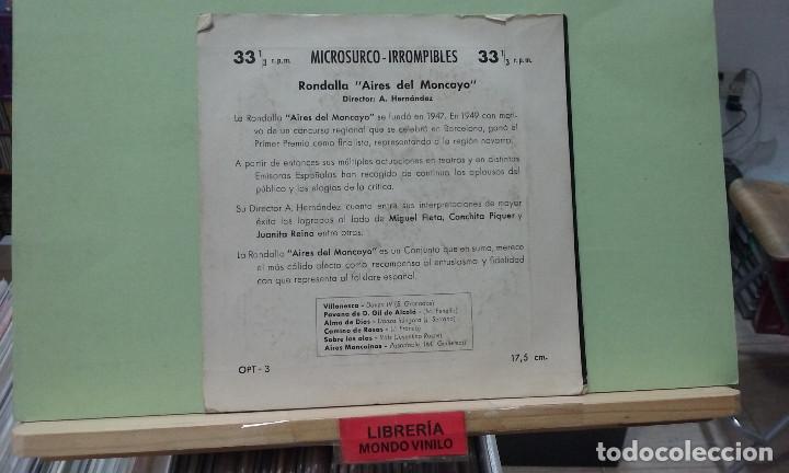 Discos de vinilo: Rondalla Aires del Moncayo. Orpheo, ref. OPT-3 -- EP - Foto 2