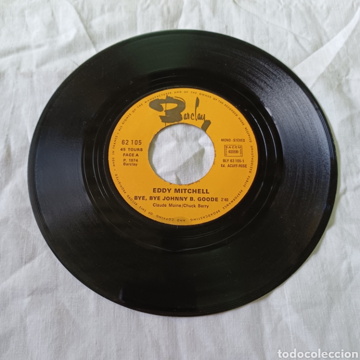 Discos de vinilo: EDDY MITCHELL - CEST UN ROCKER - BYE BYE JOHNNY ... BARCLAY 1974 - Foto 3